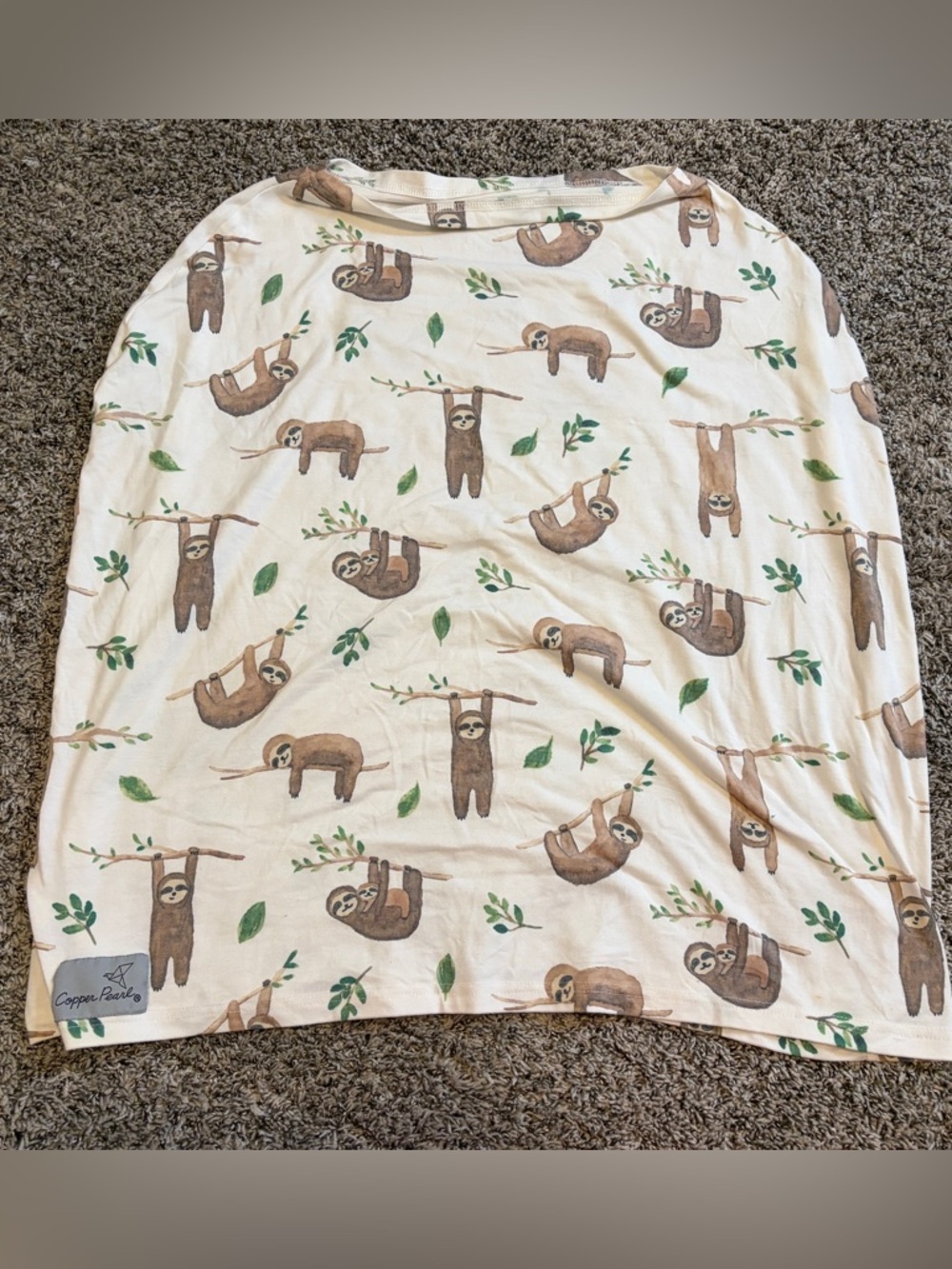 Sloth Copper Pearl Multi Purpose Nursing Cover